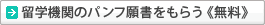 留学機関のパンフ願書をもらう≪無料≫