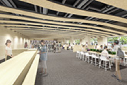 東洋大学 朝霞キャンパスには、新たに大学図書館を建設中。（C）株式会社石本建築事務所