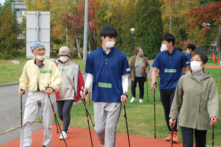 札幌国際大学 スポーツを通して子どもから大人までと交流し、清田区民の健康維持と増進を図るための地域貢献活動「SIUスポーツクラブ」。