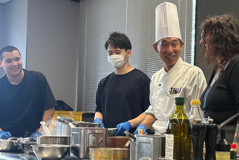 多文化環境で学びながら料理で世界と向き合うグローバル人材を育成