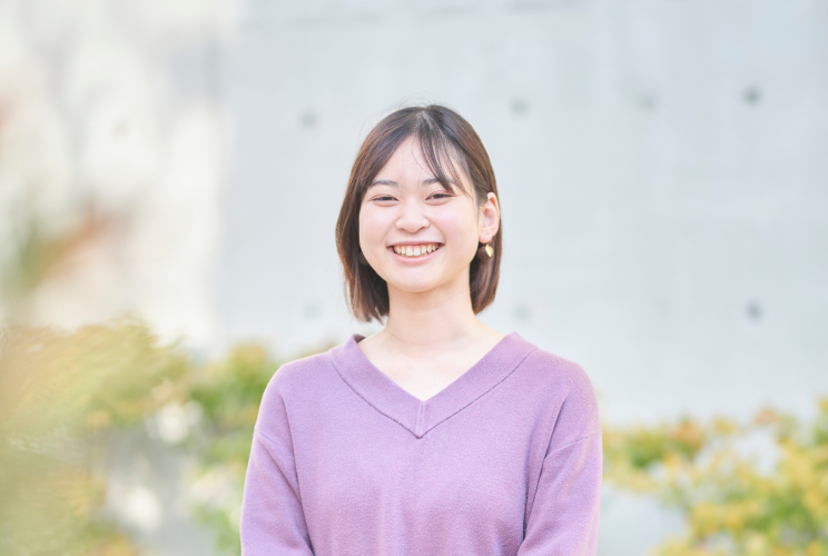 アートデザイン学系 芸術情報学科 3年里口 さん（滋賀県立大津高等学校 出身）