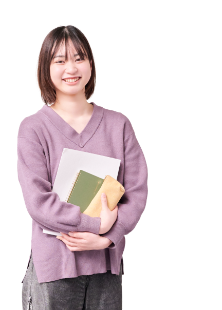 アートデザイン学系 芸術情報学科 3年里口 さん（滋賀県立大津高等学校 出身）