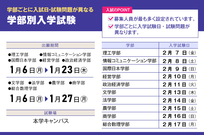 明治大学(情報コミュニケーション学部―学部別入試) 恨めし