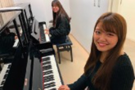 横浜創英大学 県内でも有数の音楽施設を完備。4年間好きな時にピアノの練習をすることができます