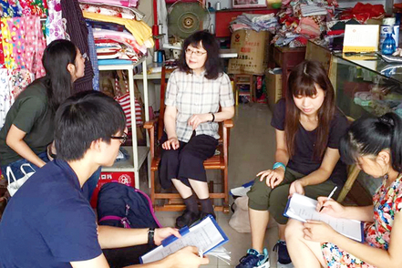 愛知大学 「現地研究調査」では、中国または台湾の1都市で現地の大学生と協同調査を行い、研究成果を発表します