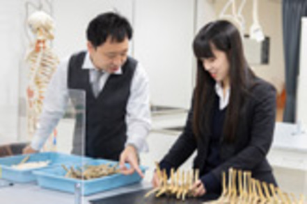 秀明大学 学校教師学部棟には教職支援センター・5種の理科実験室などがあり、学びに適した環境です。