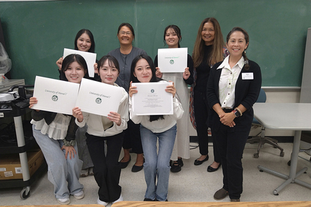 明海大学 国際社会で活躍できる人材の育成を目的に、ハワイ大学で研修を行い、グローバルな視野を持った歯科衛生士を育てます。