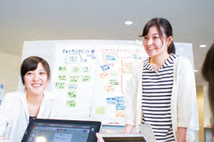 金城学院大学 豊富なグループワークを通して、協働力・コミュニケーション力を養います