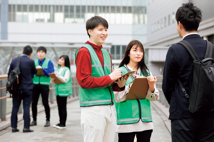 日本福祉大学 空港のマーケティング調査に協力。第一線のビジネスに触れる貴重な機会