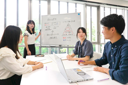 産業能率大学 初年次ゼミでは全ての一年生がPBL、グループワーク、プレゼンテーションといったSANNO独自の学び方を体験します