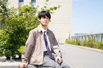 在校生の阿部　一樹さん
