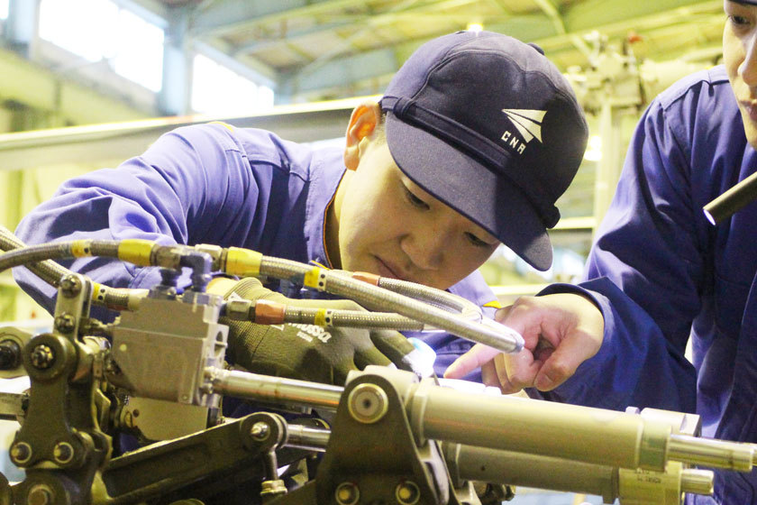 中日本航空専門学校の学生