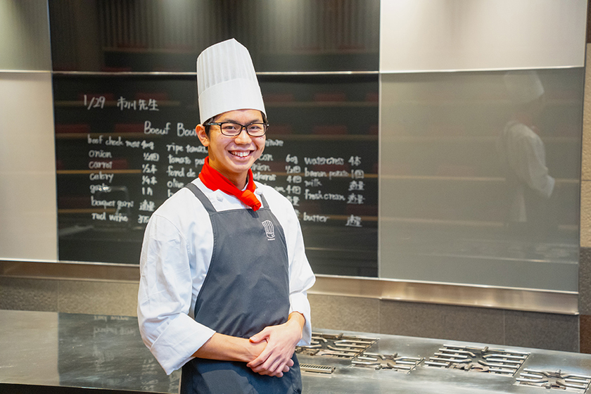 新宿調理師専門学校の学生