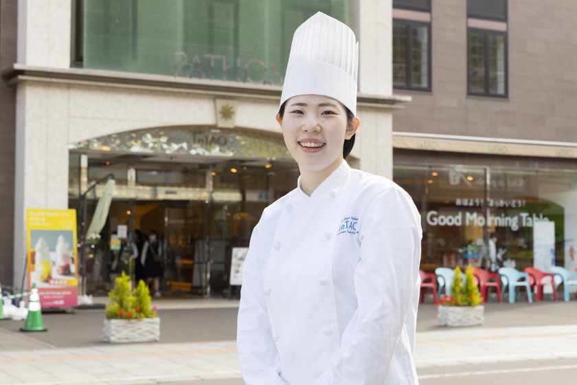 札幌ベルエポック製菓調理専門学校の学生