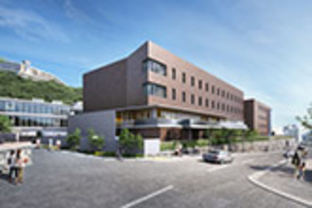 甲南大学 2027年、新理系棟が完成予定。多彩な学生や教職員が集い、幅広い知識を得るとともに新しい発想が生まれる交流の場が誕生します。