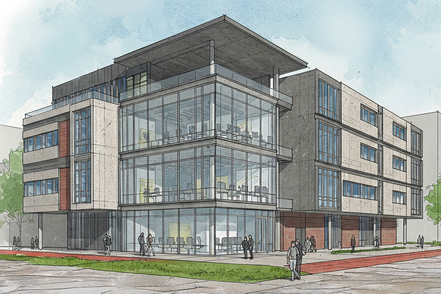 金沢学院大学 教室群、研究室、産学官連携・地域交流の共創拠点機能をもつイノベーションセンター（仮称）を2026年着工予定です