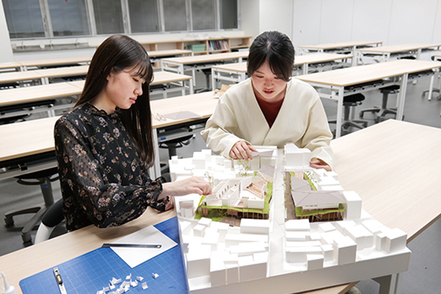 金城学院大学 自分の思いや考えを、設計を通して表現します（建築デザイン学科）