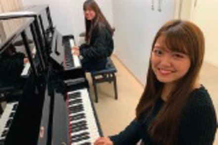 横浜創英大学 県内でも有数の音楽施設を完備。4年間好きな時にピアノの練習をすることができます。