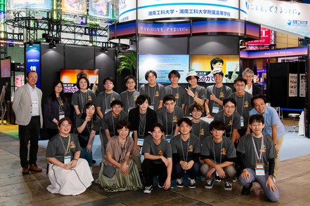 湘南工科大学 協働制作した作品を東京ゲームショウに出展するなど、学びの成果を学外に発表する機会もあります