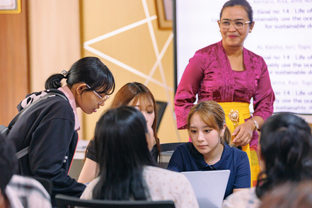 四天王寺大学 国際コミュニケーション学科では、希望者全員が参加できる１年次全員留学を用意しています。