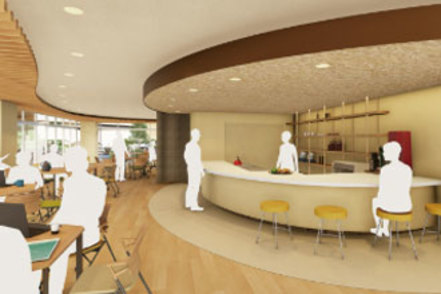 明治国際医療大学 野菜の収穫祭や地域の方も参加できるマルシェなど、「コミュニティキッチン」を中心に様々な交流を育みます。