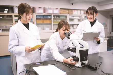 常磐大学 実験や実習を重視したカリキュラムで実践的に専門分野を理解していきます。