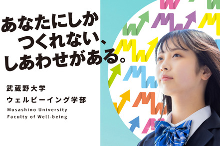 武蔵野大学 2024年4月、世界初となるウェルビーイング学部を開設しました。