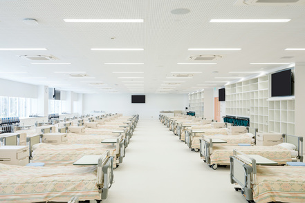 北里大学 講義や演習、専門的な看護技術まで、あらゆる実習を行うことができる実習室。授業のほか個人で技術練習をするときも利用できます