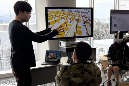 北星学園大学 VRで作られた大学のキャンパスを体験するイベントを開催。