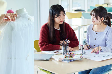 安田女子大学 【生活デザイン学科】家族を核に衣・食・住・健康・環境の領域を学び、生活を豊かにするプロを養成します