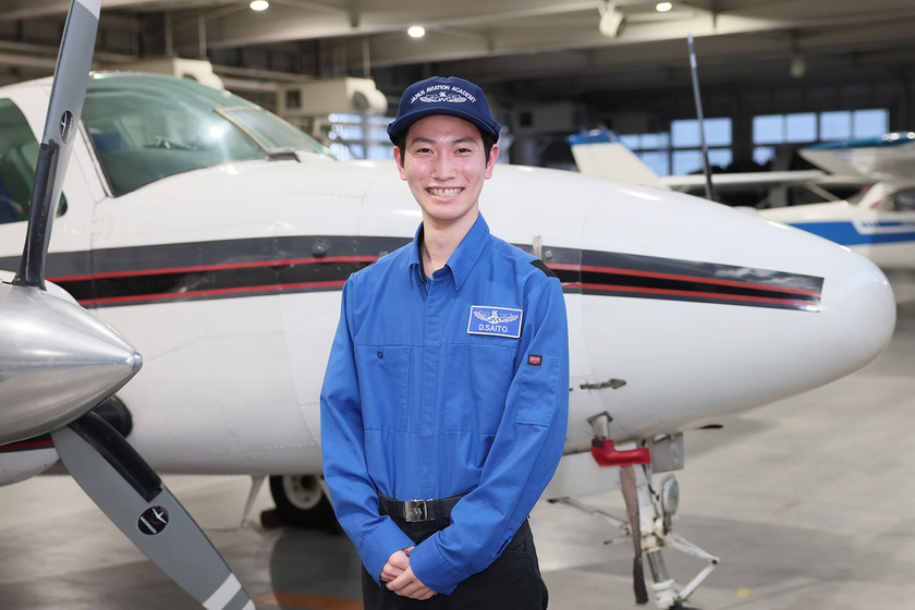 日本航空大学校・北海道校 新千歳空港キャンパスの学生