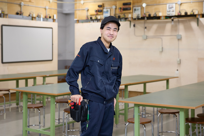 新潟建築・インテリア・ものづくり大学校の学生