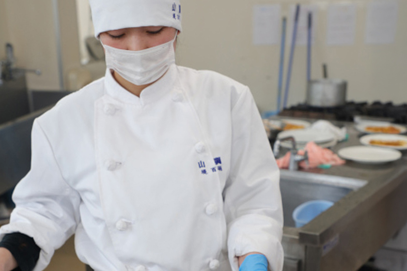 山形調理師専門学校の学生