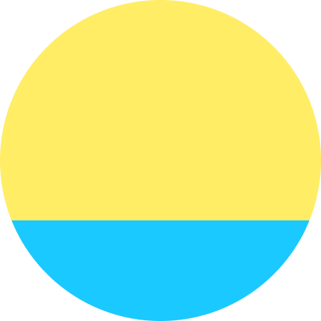 英語を土台に、中国語orフランス語orドイツ語を半分以上の割合で学ぶことを表した円グラフ