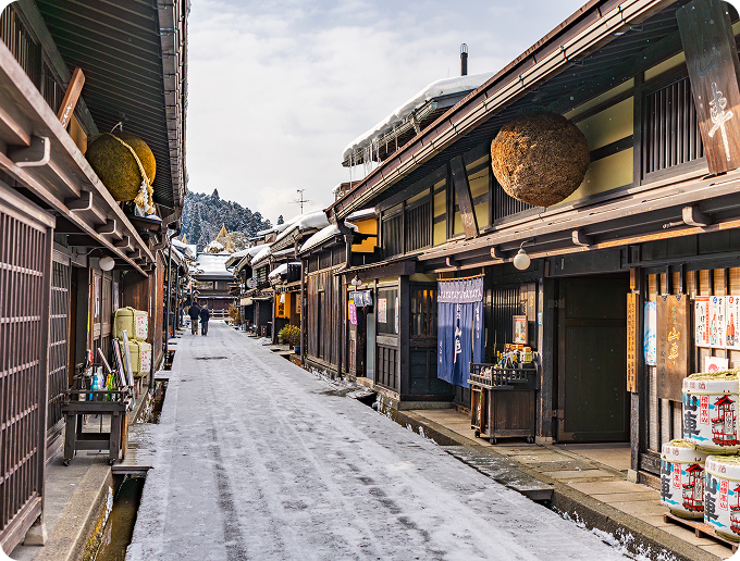岐阜の古い町並み