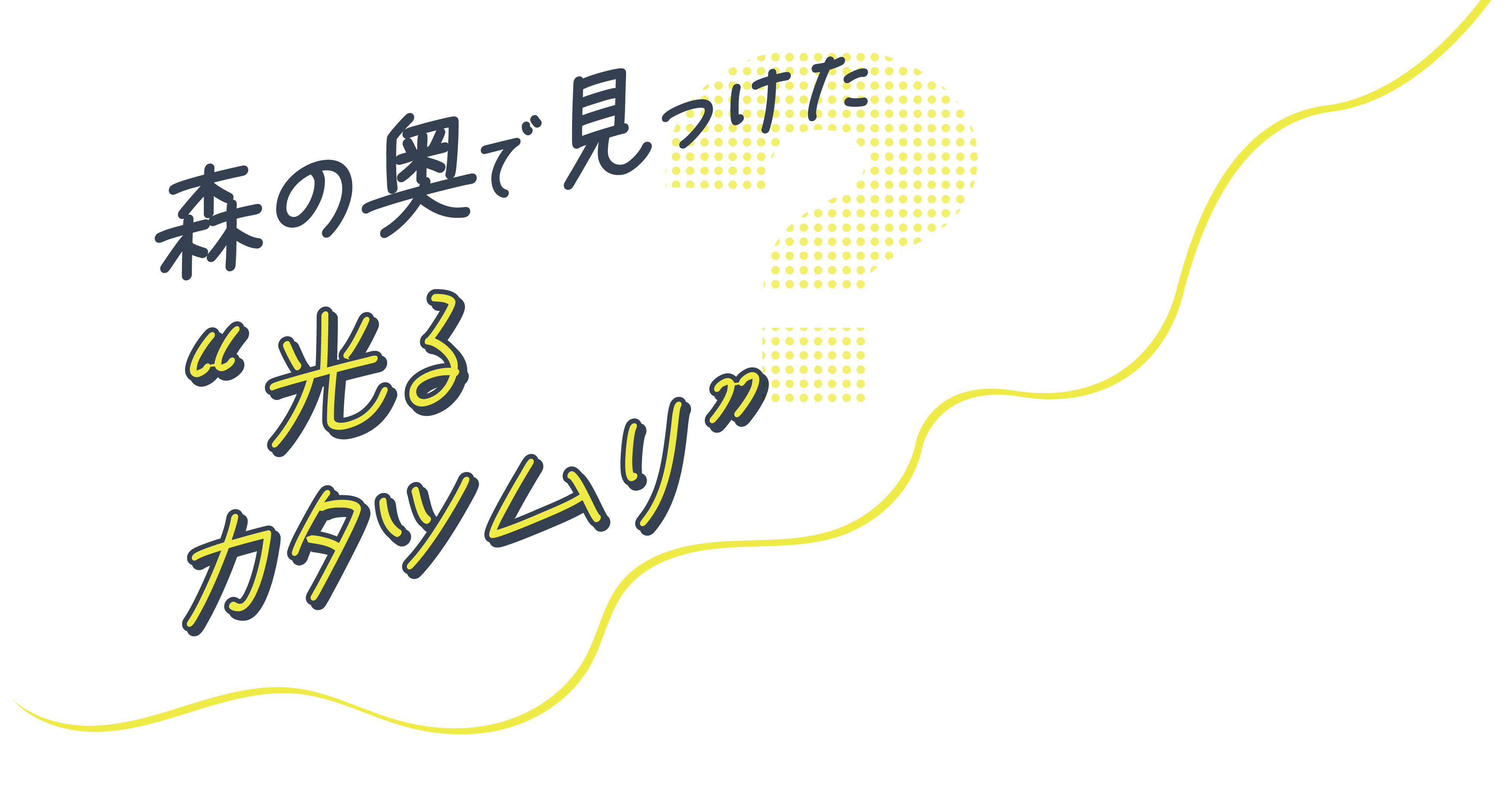 森の奥で見つけた“光るカタツムリ”