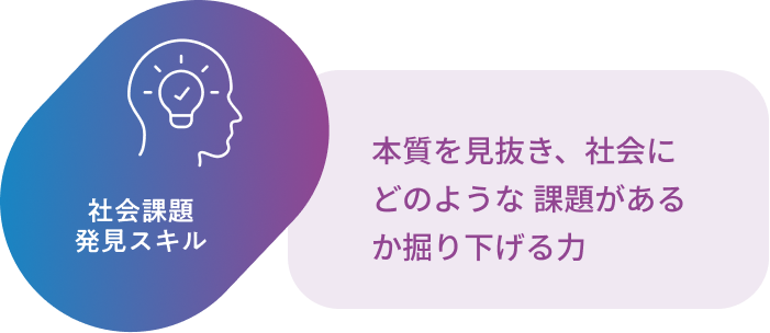 社会課題発見スキル 本質を見抜き、社会にどのような課題があるか掘り下げる力