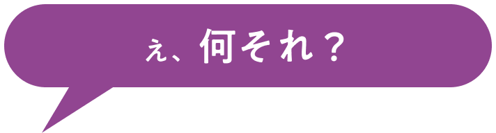 え、何それ?