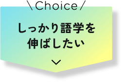 しっかり語学を伸ばしたい