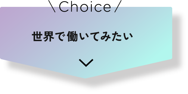 世界で働いてみたい